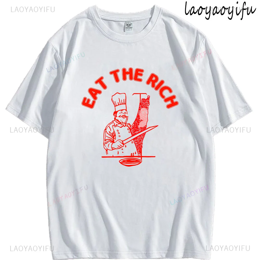 Funny T Shirt Men Eat The Rich Kebab Humor Palestine Map Print Tops Men Clothing Classic Streetwear Graphic Cotton T Shirts Ropa