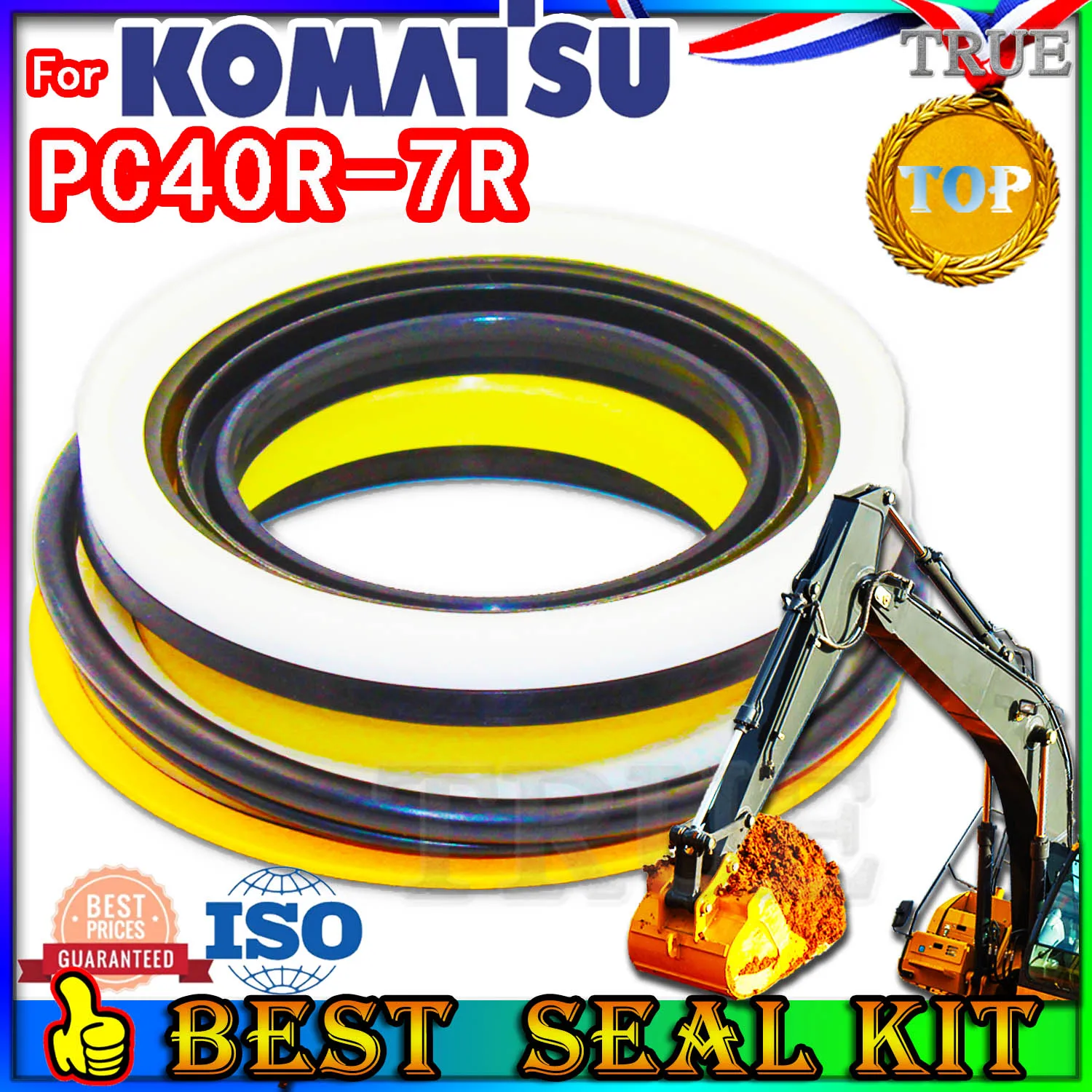 

For KOMATSU PC40R-7R Oil Seal Repair Kit Boom Arm Bucket Excavator Hydraulic Cylinder PC40R 7R Wheel ZENOAH Control Pilot Valve