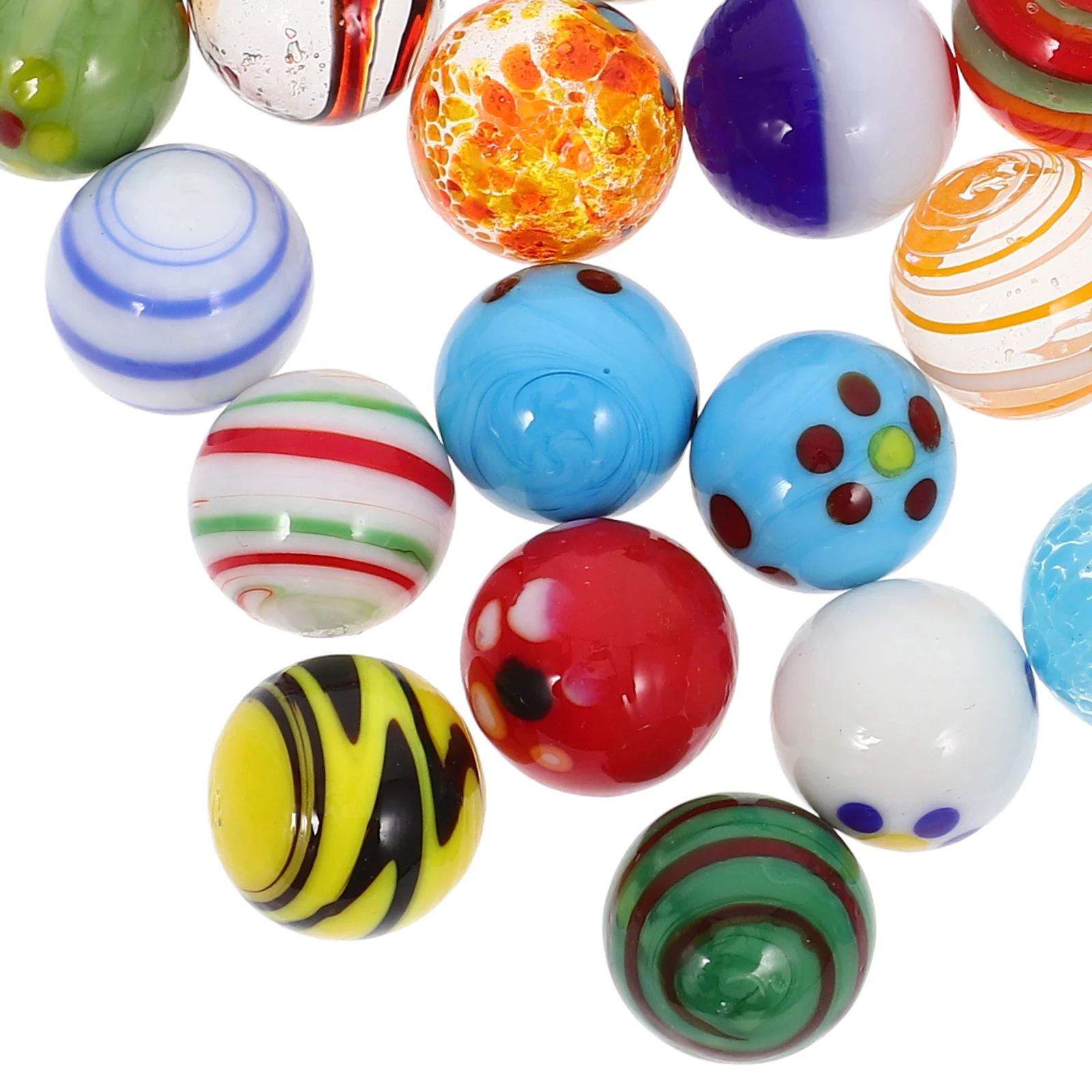 38 قطعة من الرخام الزجاجي الملون السلس المقاوم للكسر لخزان حوض السمك ديكور حديقة زهرية حشو لعبة مجموعة أنشطة الأطفال #1