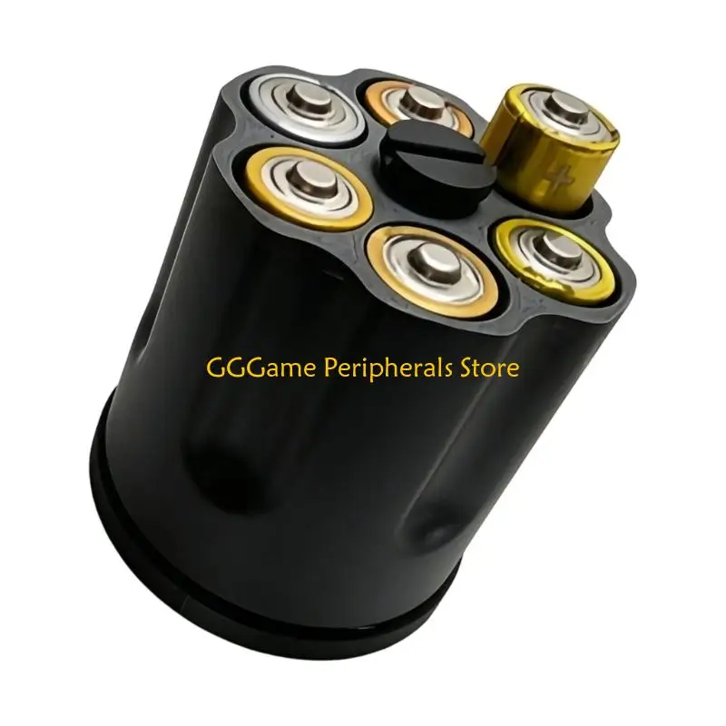 U55B Organized Battery Management Case 6Slot Storage Box For D Cells Rotating Design
