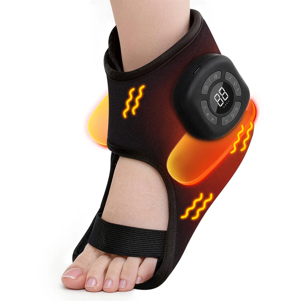 Masseur électrique pour pieds et chevilles avec airbag, chauffage, compression, vibration, enveloppement de massage, protection, soutien, ceinture de maintien
