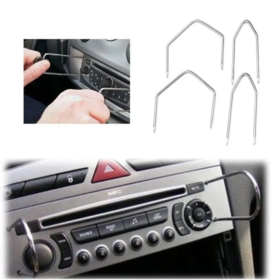 38pcs Car Audio Stereo CD Player Radio Removal Repair Tool Kits With Sturdy Pouch Auto Door Panels Interior Disassembly Tool