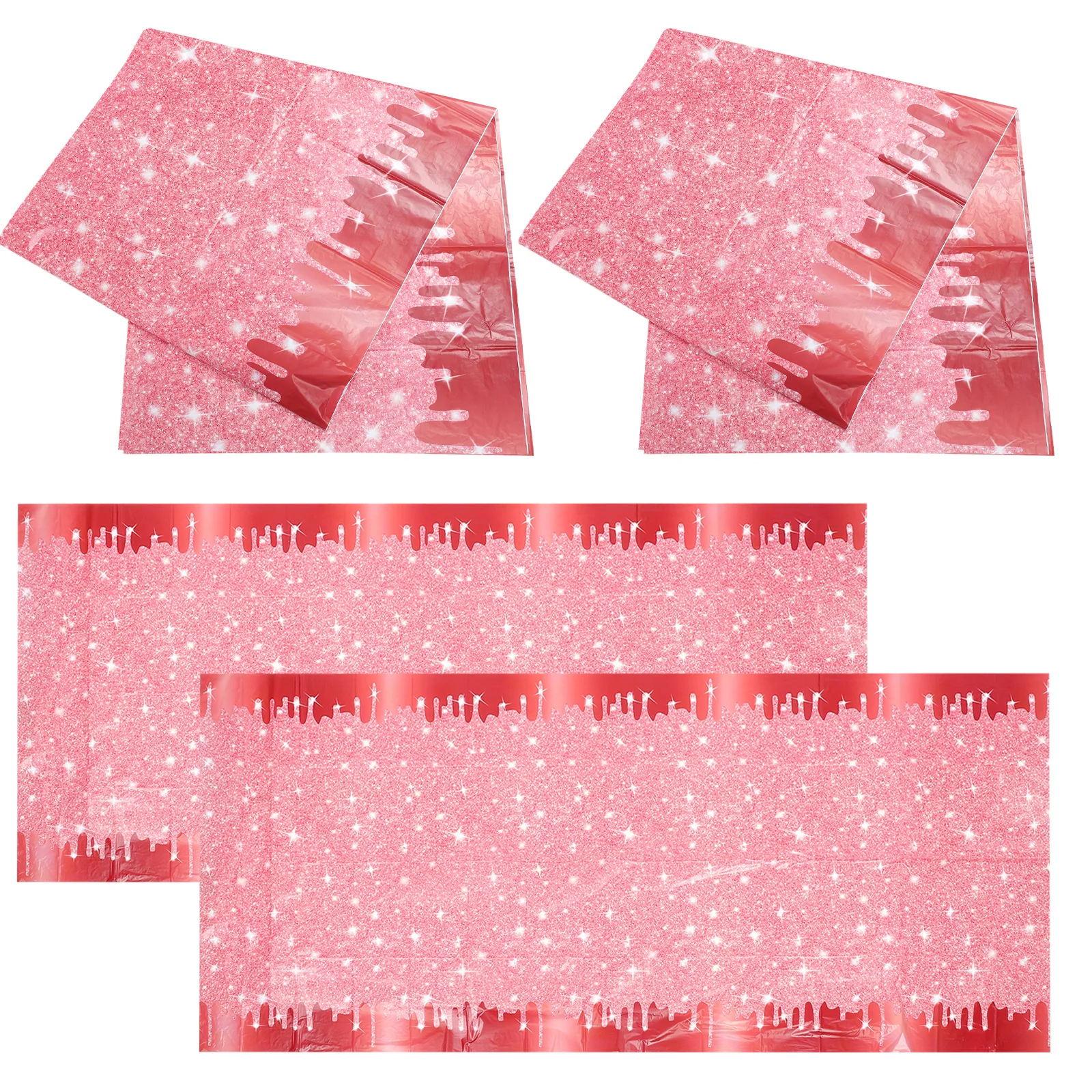 4 قطعة الماس الساطع مفرش المائدة مستطيلة غطاء الطاولة حفلة عيد ميلاد الزفاف طاولة طعام ديكور مفرش المائدة مستطيلة