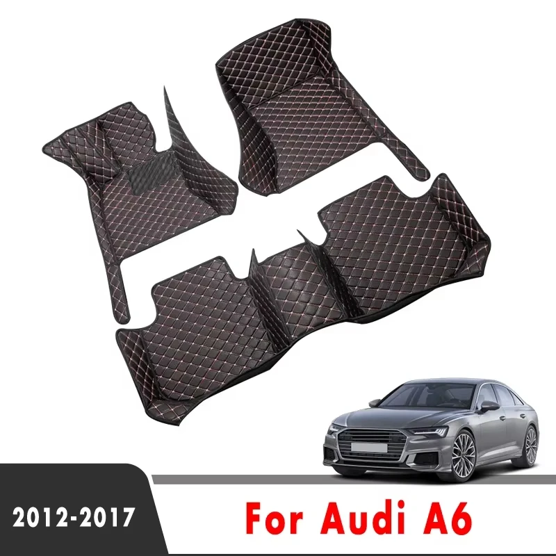 

Автомобильные коврики на заказ для Audi A6 2017 2016 2015 2014 2013, коврики, автомобильный Стайлинг, аксессуары для интерьера, подкладки для ног, водонепроницаемые Le