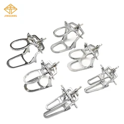 Articulador Dental Simple de aleación de Zinc, 5 piezas, S/M/L, dispositivo de oclusión, marco ajustable, herramienta de restauración de odontología