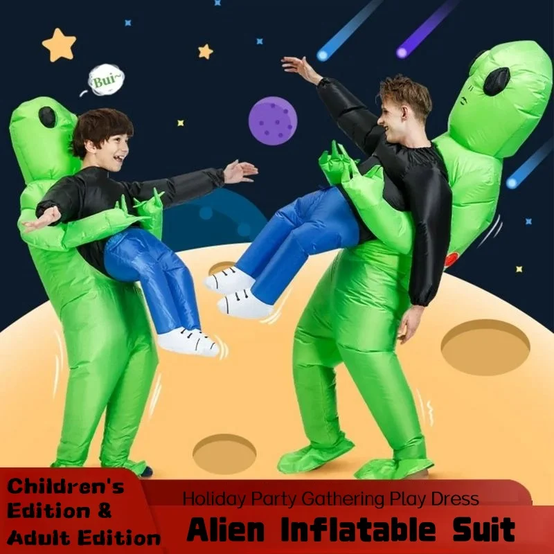 

Halloween Child Adult Universal Alien Inflatable Doll Costume Funny Party Costume Holiday Party Cosplay Play Costume