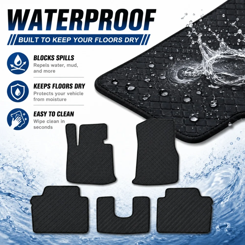 

Custom Flat Car Floor Mats For Audi RS7 Sportback 2013-2026 A7 S7 Waterproof PU Anti-Slip Car Accessories Left/Right-hand Drive