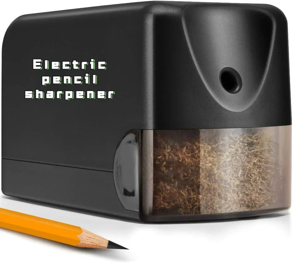 

Electric Pencil Sharpener, Heavy Duty Classroom Pencil Sharpeners for 6.5-8mm No.2/Colored Pencils, UL Listed Industrial P