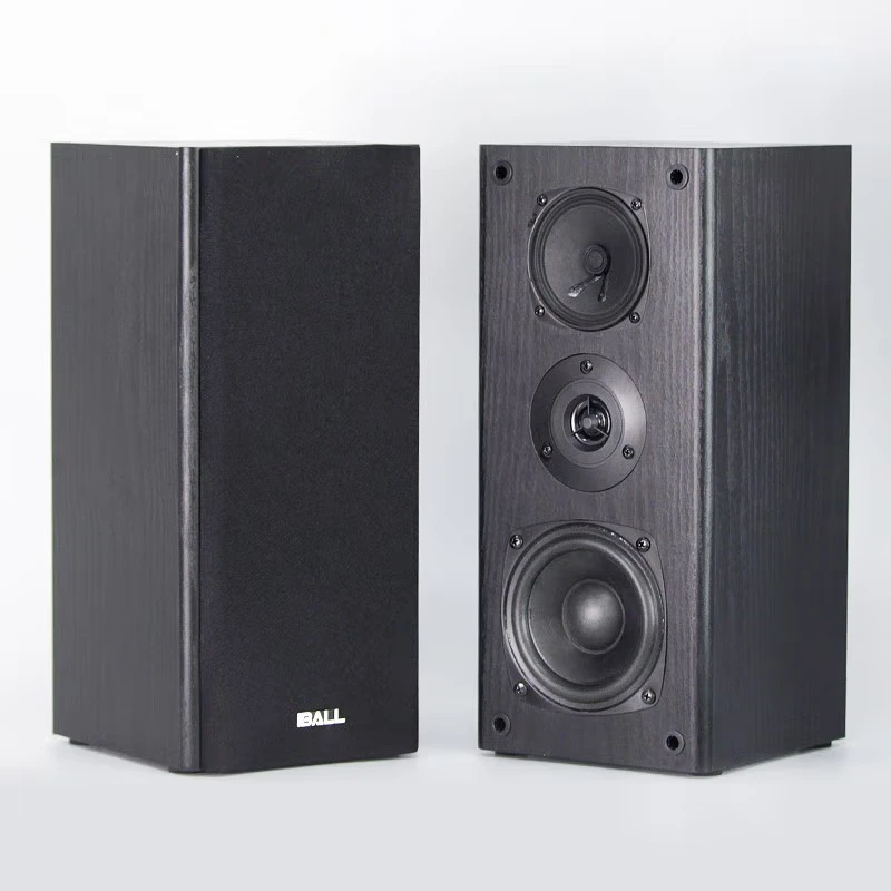Herdio Wooden Passive Speakers 2.0-ch Stereo Sound 60W RMS Hi-fi Bookshelf