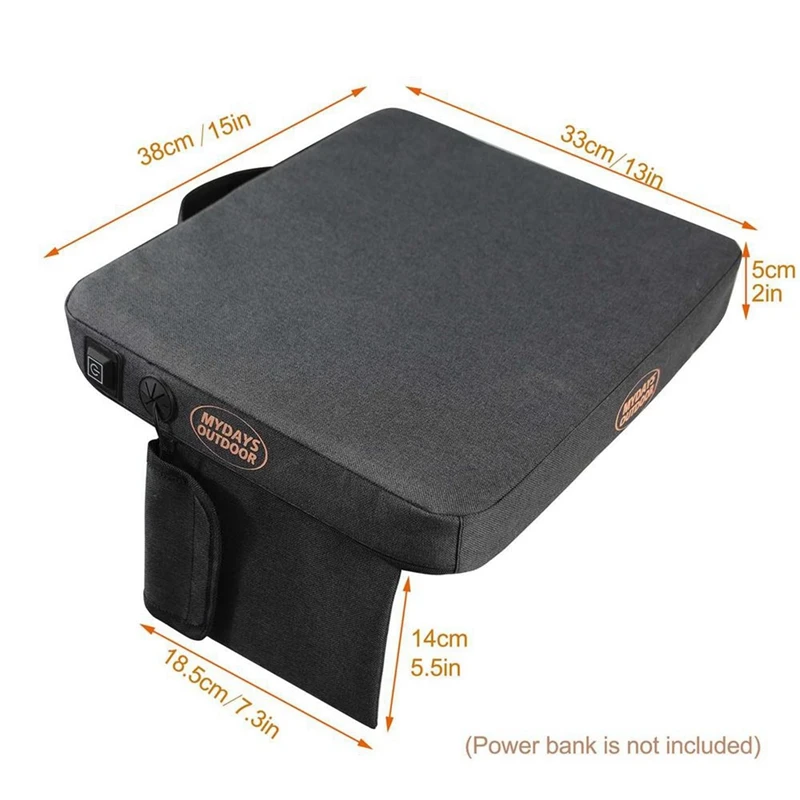 1 PCS Heated Stadium Seats Support-USB Included Foldable Chair Upgraded 3 Levels Of Heat For Bleachers With Back