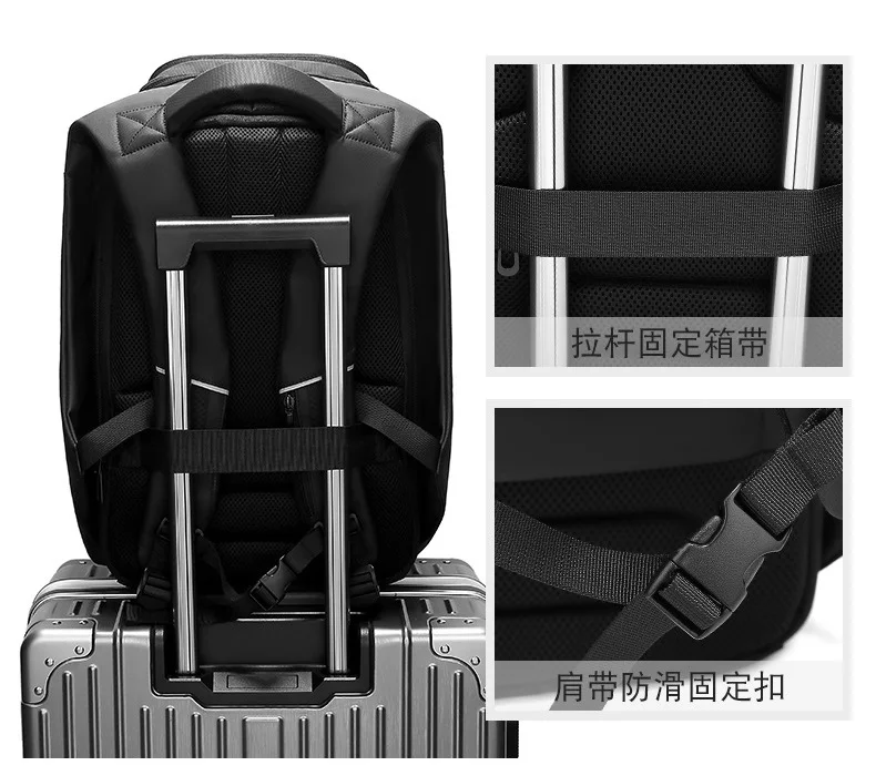 TAGDOT Waterproof Business Backpack 15.6 Inch Men Large Backpack Outdoor Travel Backbag