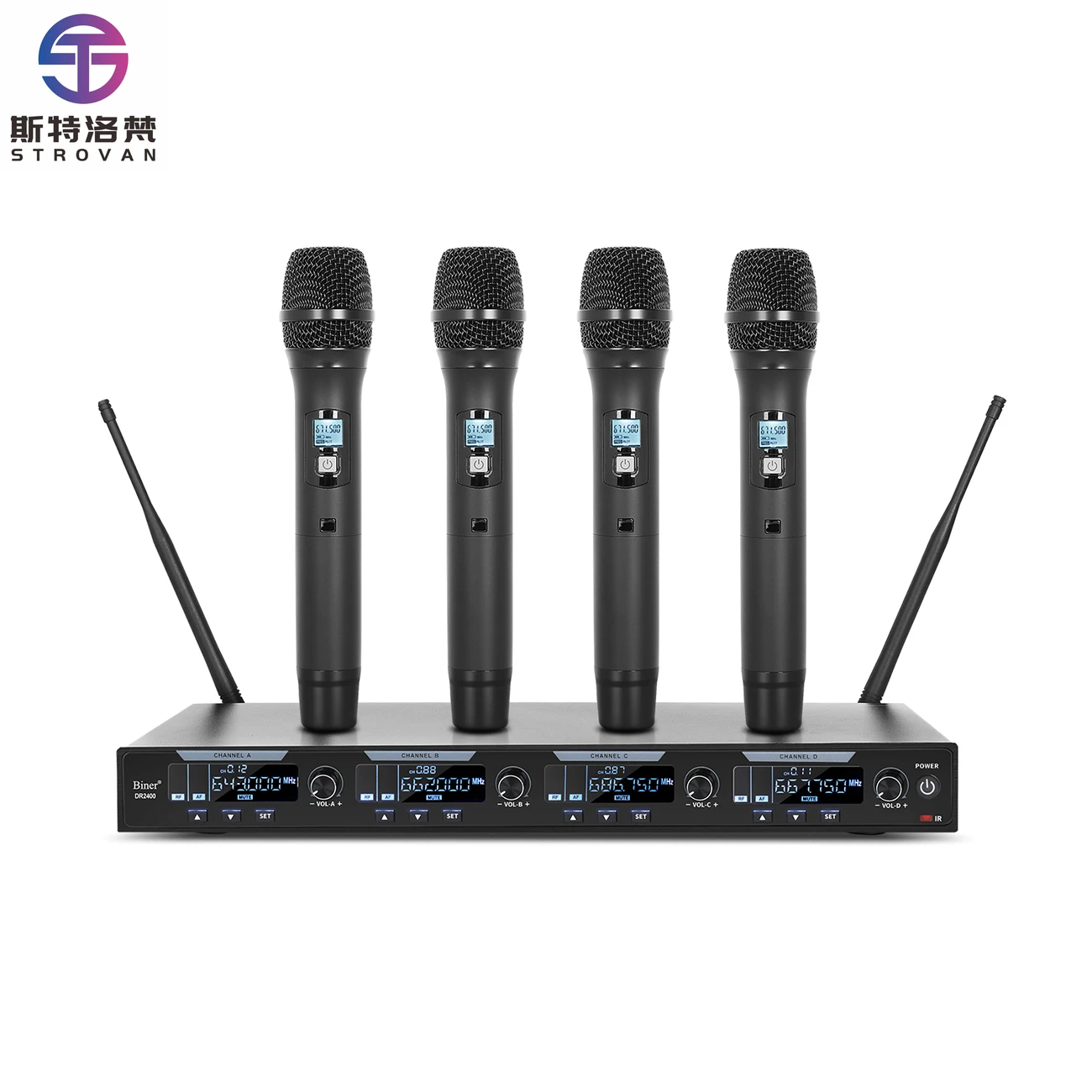 

Professional One Drag Four Wireless Microphone U Section Handheld Video Conference for Stage Microphone Teacher