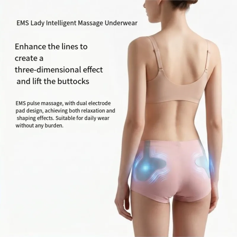 EMS Lady Intelligent Hot Pads and Massage Underwear with 6 Modes and 19 Strength Levels for Menstrual Care