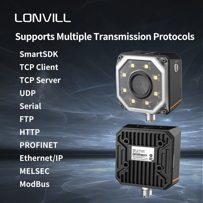 

Промышленный сканер штрих-кода Hikrobot с фиксированным креплением, автоматическое сканирование QR-кода 12,4 мм, 6 мм, 14,8 мм, совместимый с ID3000 ID3004 ID3016