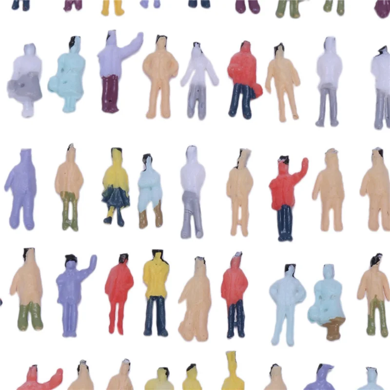 ODIES-Nieuwe 600 stuks geschilderde modeltrein mensenfiguren schaal N (1 tot 150)