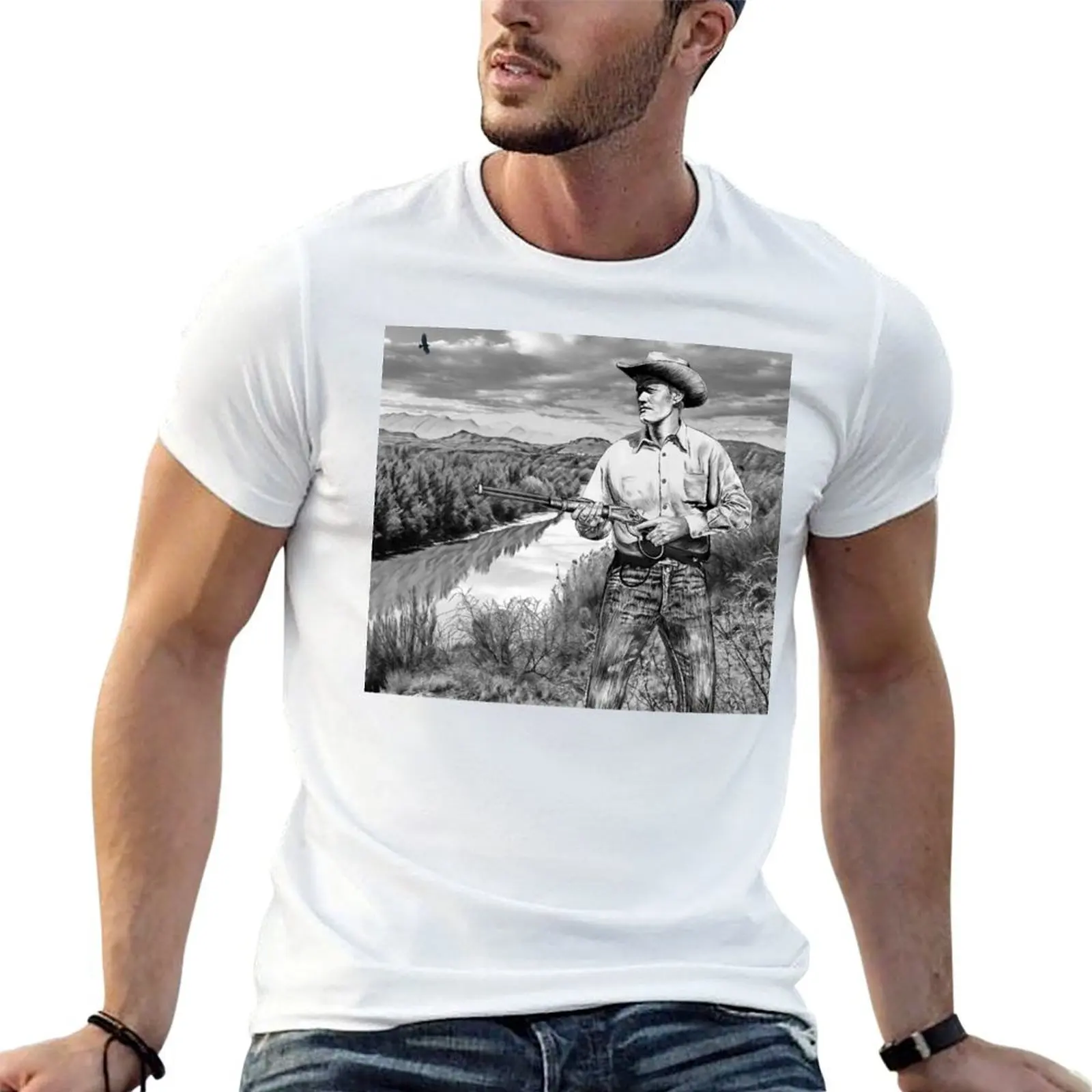 

The Rifleman Chuck Connors T-Shirt t shirt personalised man t shirts high quality luxury brand T-Shirt