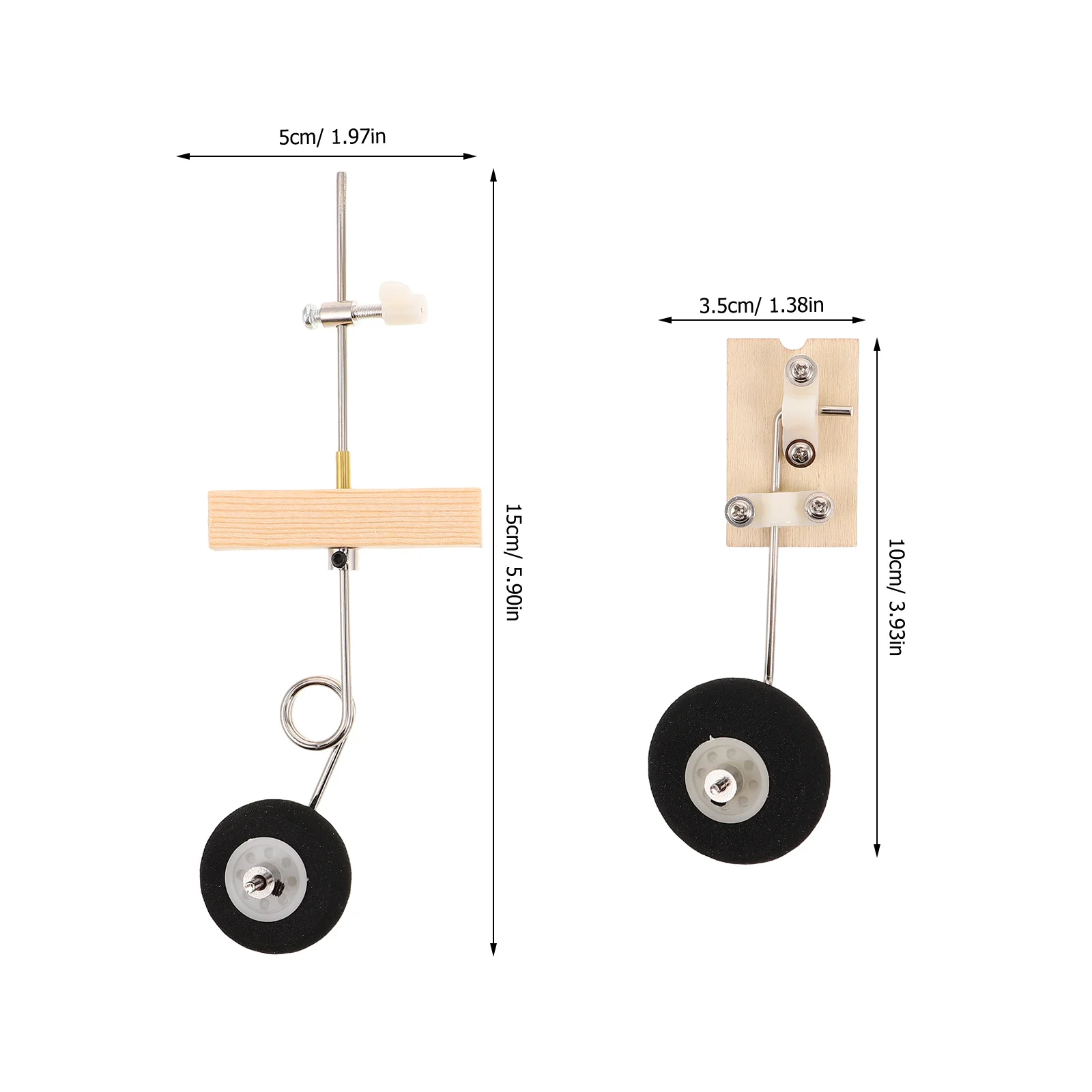 2 مجموعة Rc قطع غيار الطائرات الثقيلة الهيكل السفلي والعتاد استبدال عجلات الهبوط الدقيقة لإصلاح طائرة Rc- #6