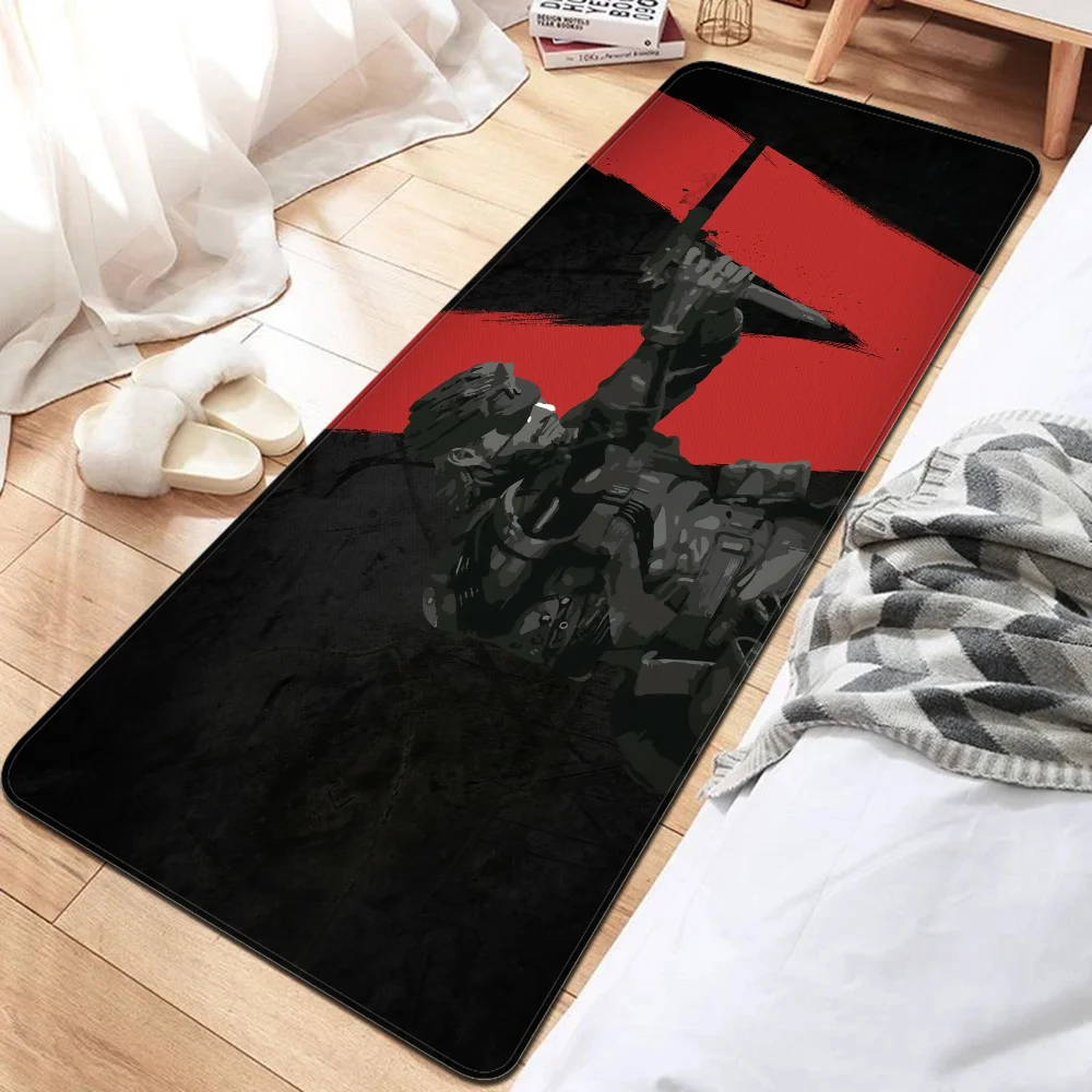 MGS Metal Gear Solid  Floor Mat Bathroom Mat Kids Room Bedroom Decoration Balcony Anti-Slip Doormat Living Room Welcome Rug