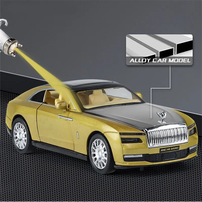 1:32 Spectre New Energy Car Alloy Luxy Car Model Diecast & Toy Vehicle Metal Car Model Simulation Sound and Light Childrens Gift