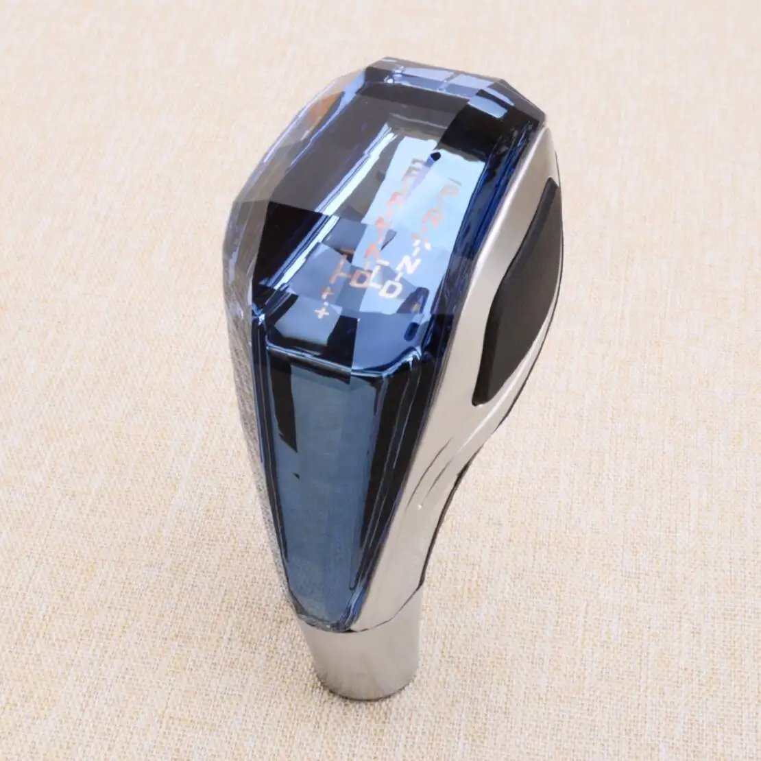 NEW Automatic Car Crystal Handle With Touch Motion Activated LED Gear Shift Knob Head Universal