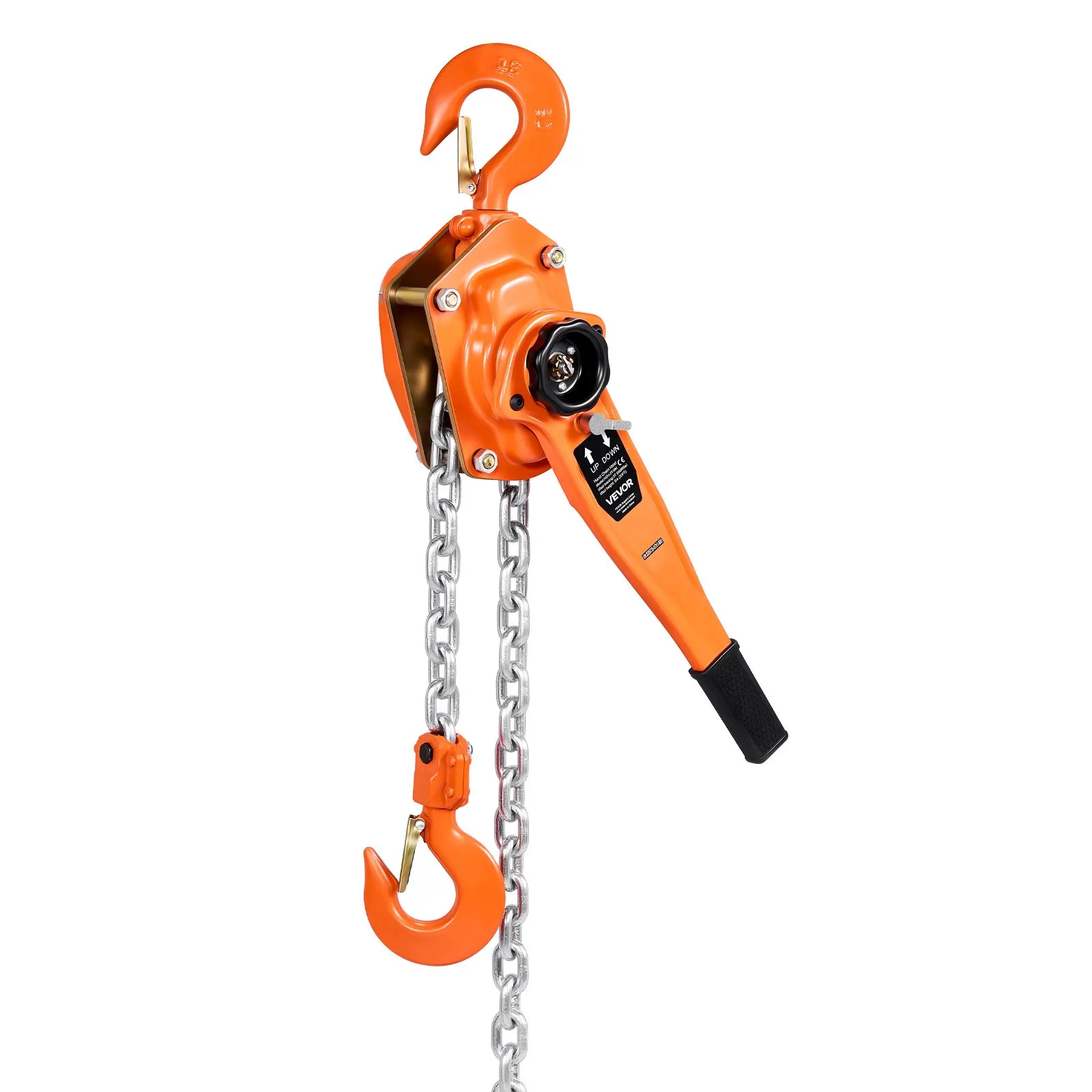 

Ручная цепная таль, грузоподъемность 3 т (6600 фунтов), усиленная, с цепью из легированной стали G80, длина 10 футов, с двойной механической блокировкой.