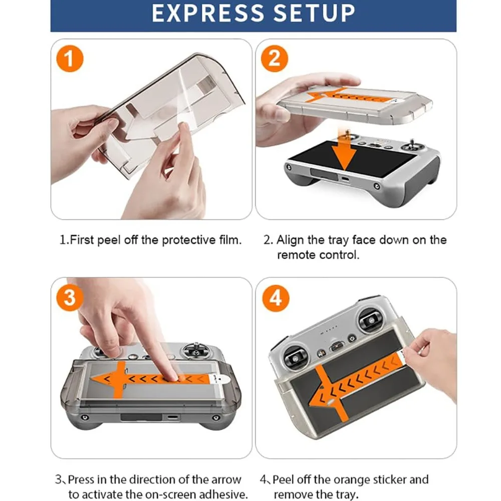 Voor DJI Mini 5 Pro RC 2/RC Afstandsbediening Eenvoudige installatie Gehard glas Screen Protector Film voor DJI Mini 4 Pro RC2 RC