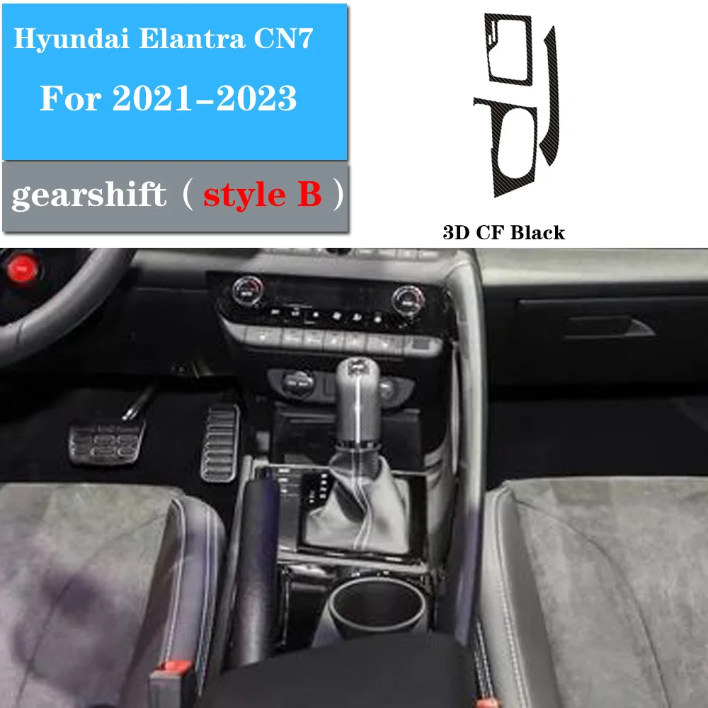 Car Styling Accessories Automobile gear panel decorative stickers For Hyundai  Elantra CN7 7th 2021 2022