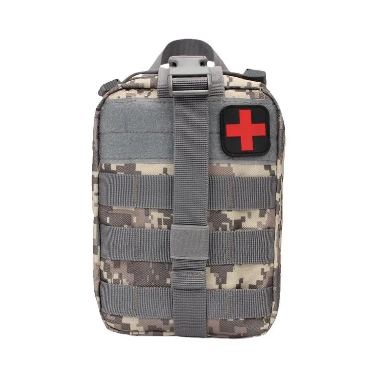 Camouflage MOLLE First Aid Storage Pouch Tactical Waist Organizer for Hiking and Outdoor Emergency Supplies view 5