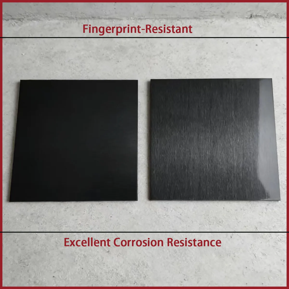 304 Matte Black Brushed Stainless Steel Plate T: 0.55-1.15mm, Suitable for High-End Decoration, Intelligent Panels, Etc
