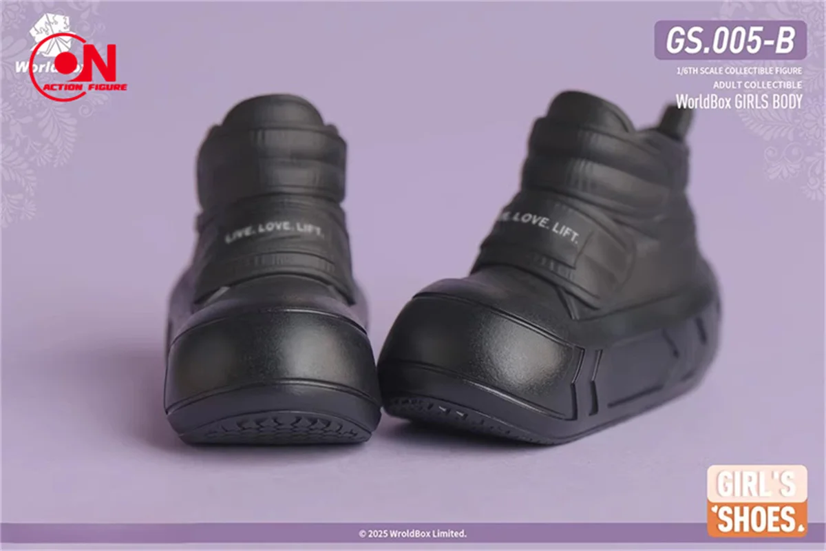 Worldbox Scala 1/6 GS005 Stivali solidi spessi Stivali da soldato femminile Scarpe modello adatte per bambola corpo action figure da 12 "