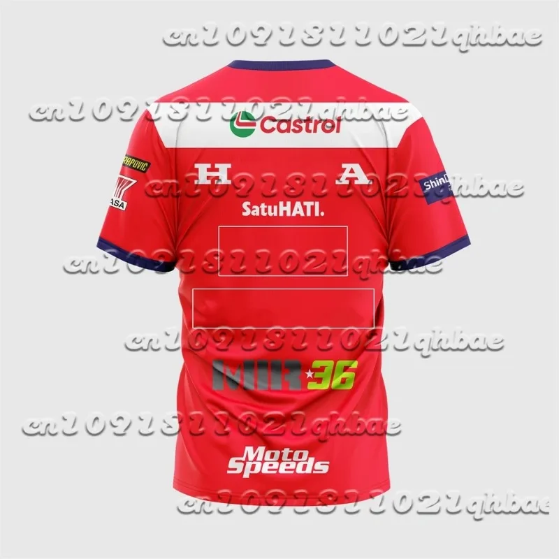 

2025 Men And Women Motorcycle Loose Short Sleeved T-Shirt Summer Hot Selling Breathable Quick Drying Printed Short Sleeved Shirt