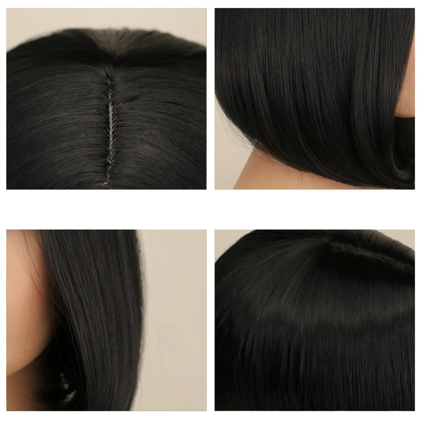 SuQ Short Bob Wig Black Straight Hair Wigs for Black Women Pre-Plucked Natrual Hair Wigs Cosplay