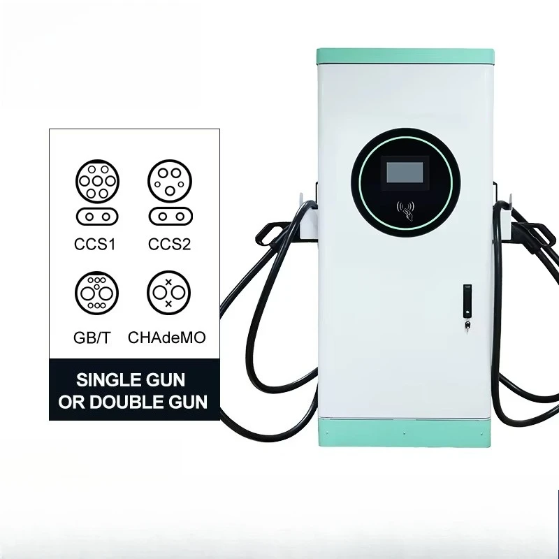 EV Charger Station DC EV Charger 90kW DC Fast Charging Pile Floor Customized Mounted CCS2 GBT Customizable Fleet Apartment