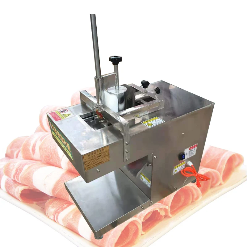 ﻿ Commercial Meat Slicer Automatic Meat Cutting Machine Frozen Beef And Mutton Volumes Planing Machine 220 V / 110 V