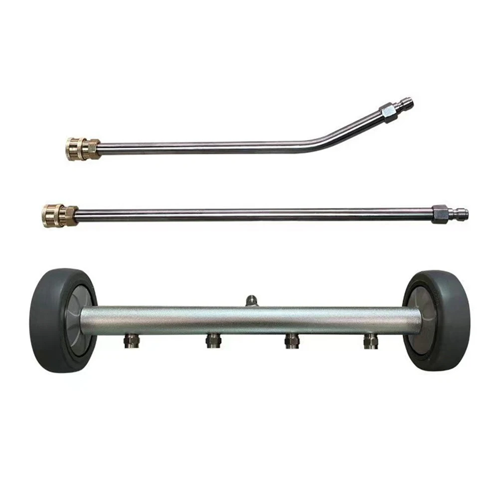 4000 PSI Floor Nozzle for Pressure Washers Supporting Undercarriage Cleaning Without Manual Crawling or Repositioning