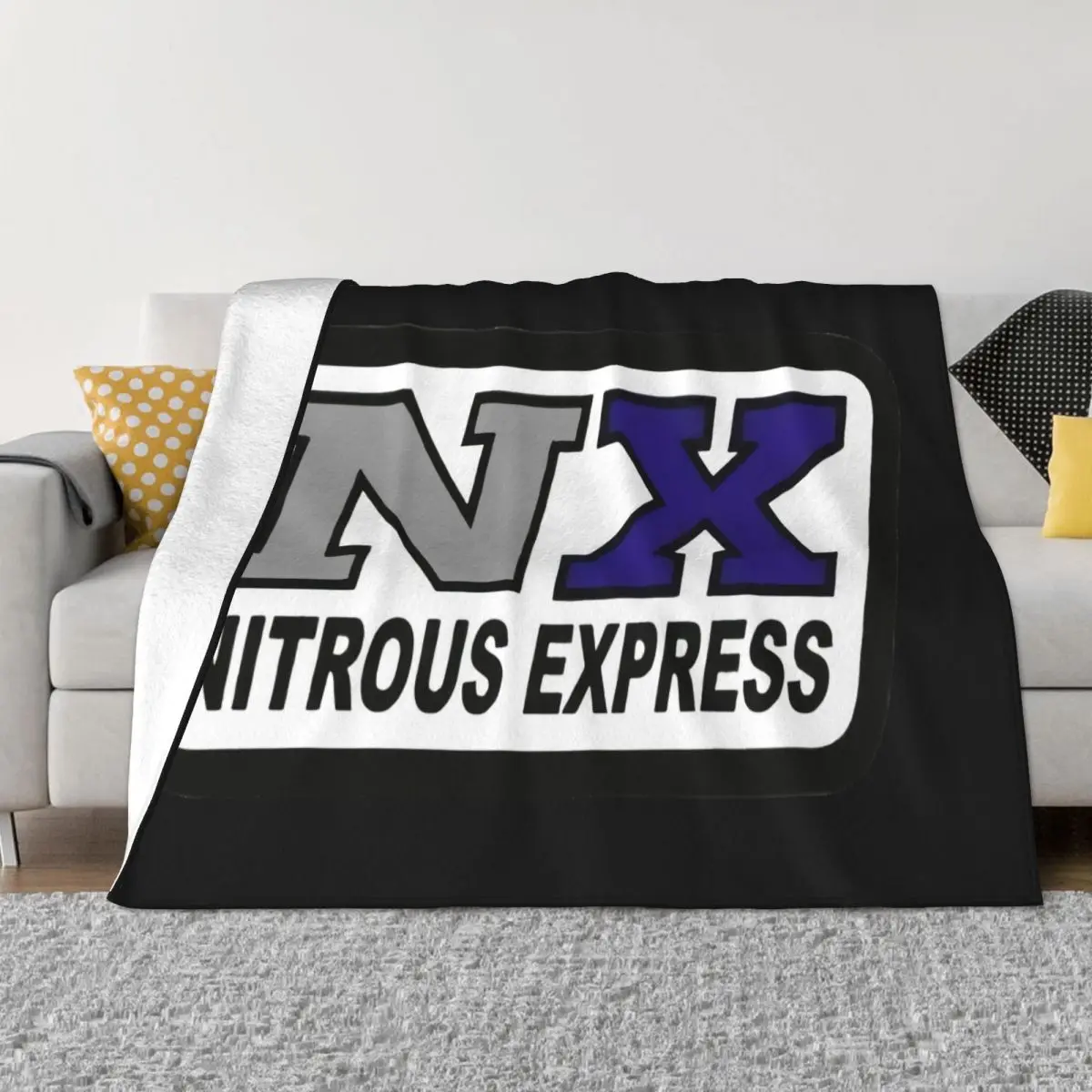 Nx Nitrous Express Car Enthusiast Tuner Mechanic Various Sizes Colours Fresh Design More Size Slogan Throw Blanket