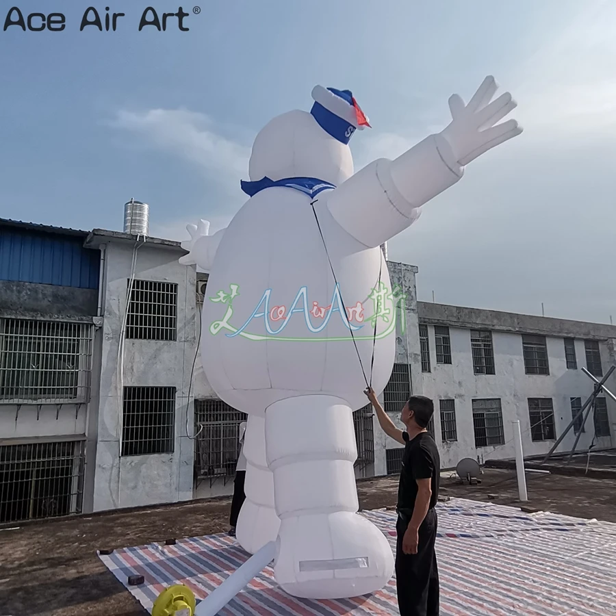 Custom Giant Inflatable Cartoon Model Snowman Inflatable Marshmallow Man for Events