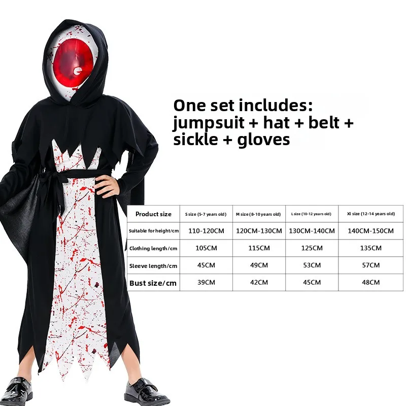 Halloween Nieuw Cos Reaper-kostuum Vampire Demon Reaper Stage Performance-kostuum