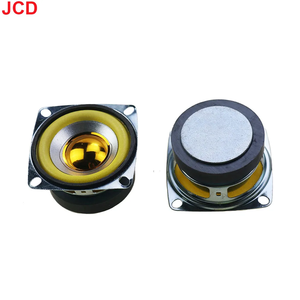 JCD 1pcs 3Ohm 5W 53MM Bluetooth Audio Radio Speaker 45mm External Magnetic Speaker Foam Yellow Blue Red Green Edge Bright Cap