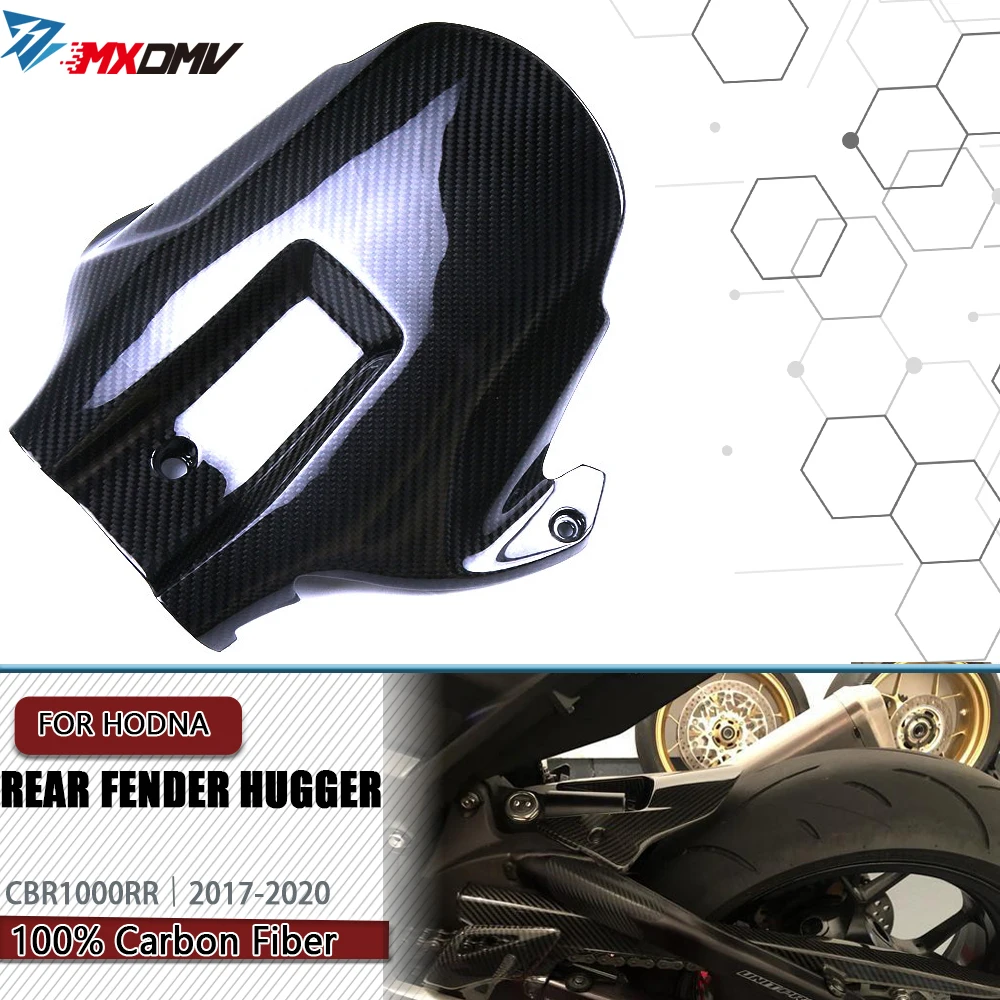 Carbon Fiber Rear Hugger Mudguard Fender Fairing For Honda CBR1000RR 2017-2020  Motorcycle Modified Spare Parts Accessories