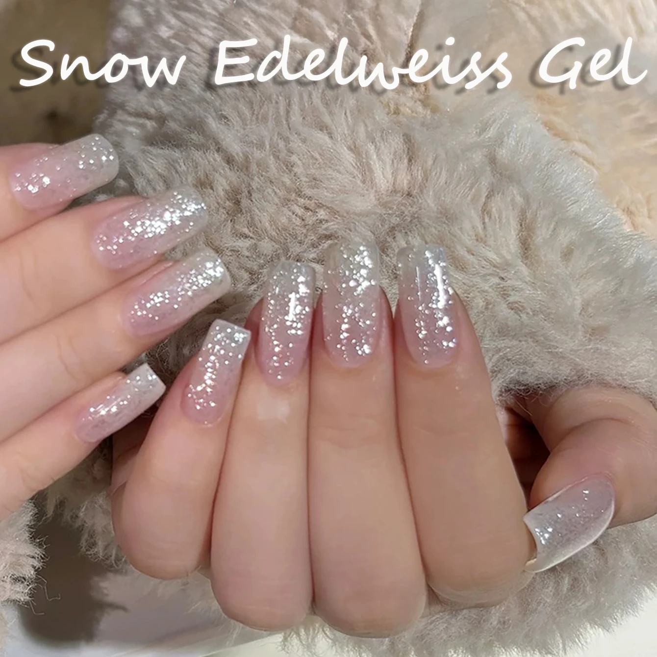 1 pçs ws super flash branco glitter gel unha polonês high-end popular branqueamento all-match arte do prego suprimentos unhas de natal