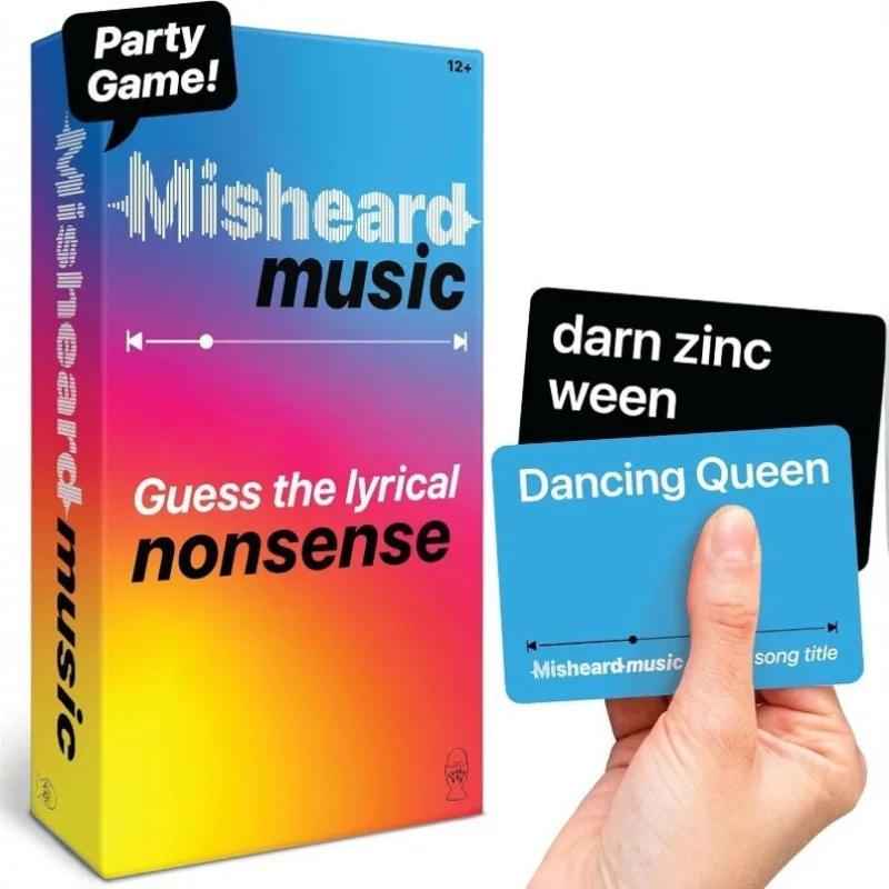 

Funny Music Cards Game Misheard Music Lyrics Game Party Games for Adults