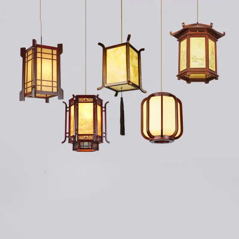 Chinese antique palace lamp balcony corridor hot pot hotel lantern lamp outdoor printing