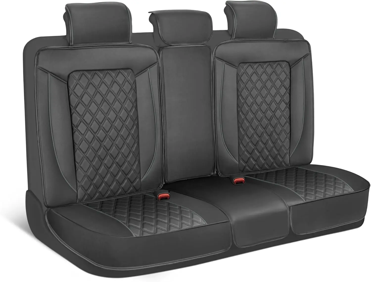 

Prestige Premium Seat Covers - Semi-Custom Fit Black/Gray Car Seat Covers for Rear Bench Automotive Interior Cover for Car Truck
