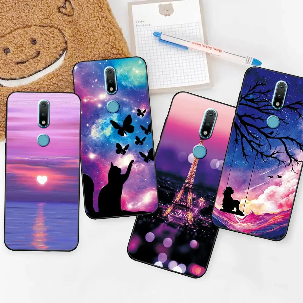 Case For Nokia 2.4 1.4 3.4 5.4 Coque Nokia 5.3 TPU Soft Silicone Phone Case For Nokia 5.3 Animal Cover FlowerFunda Cute Bumper