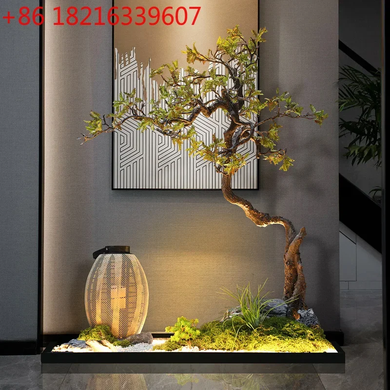 

Искусственная сосна для декора: имитация сухой горной сосны для интерьера, украшение для входа в отель, ландшафтный декор для помещений