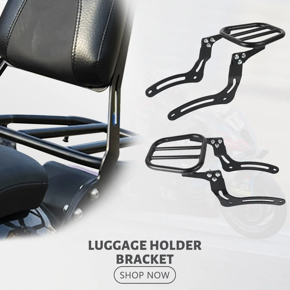 

FOR HONDA REBEL CMX300 CMX500 2017 2018 2019 2020 2021 2022 2023 2024 Steel Cargo Shelf Rear Rack Luggage Holder Bracket