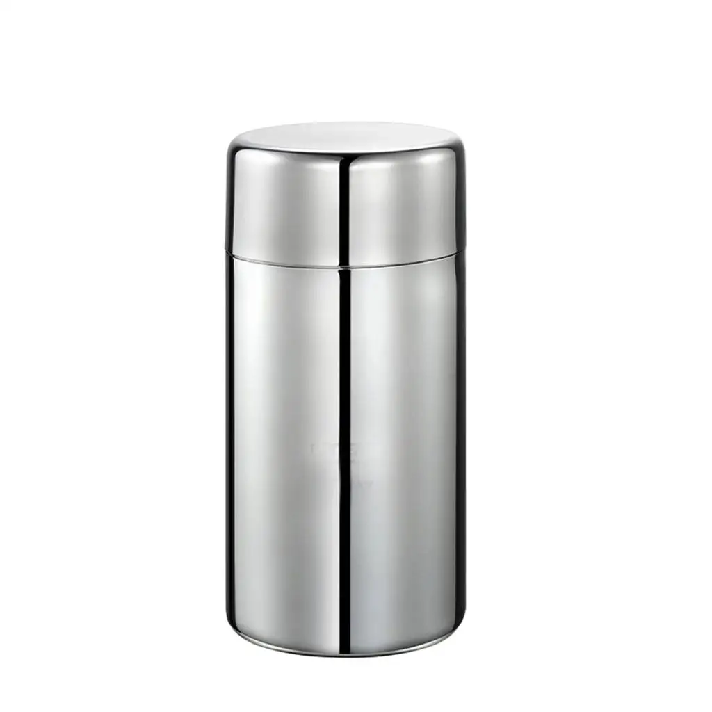 Stainless Steel Tea Canister Double Seal Kitchen Storage Jar Airtight Food Container for Home Hotel Restaurant