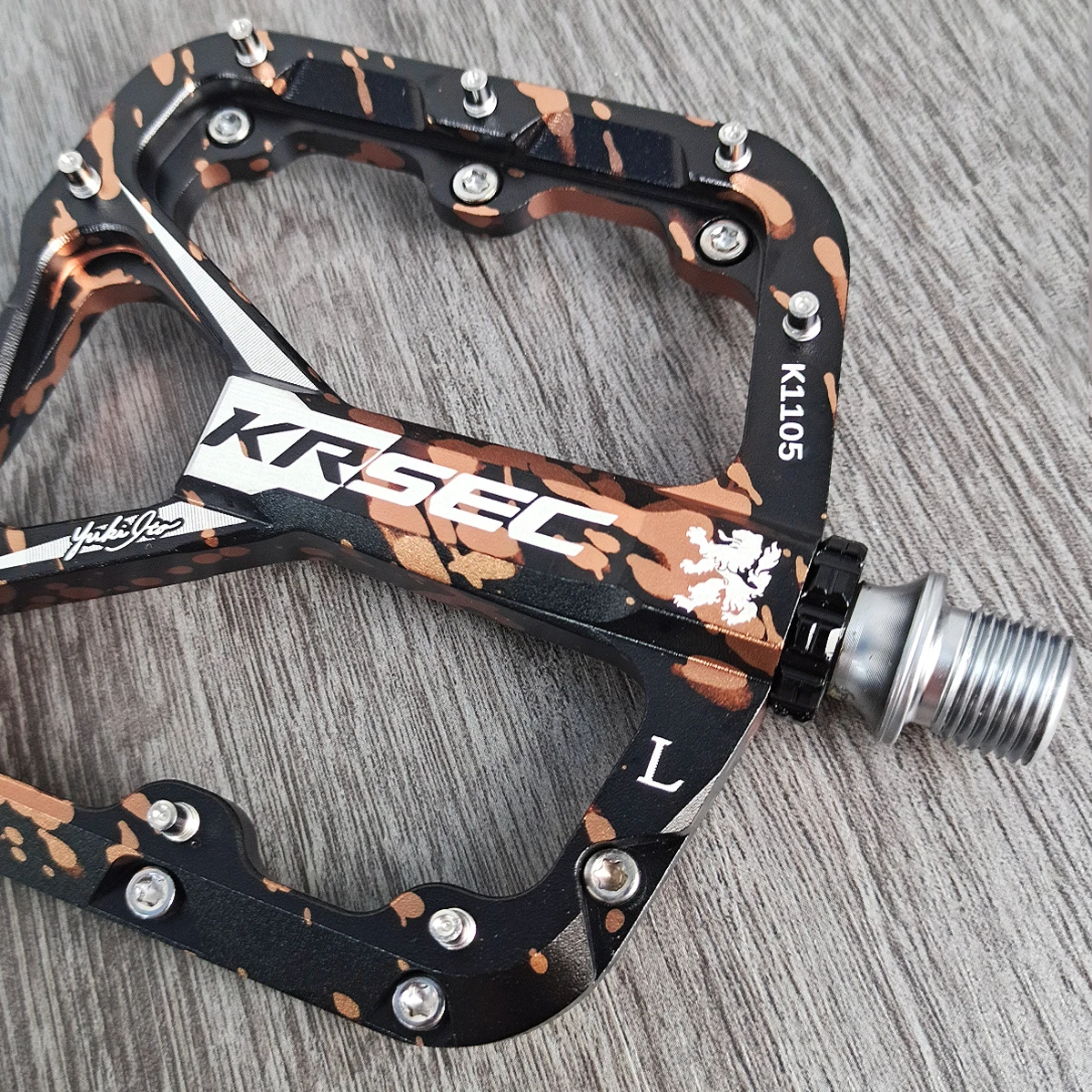 KRSEC Ultraleichte Fahrradpedale BMX ROAD MTB 3-Lager Versiegelte Rutschfeste Aluminiumlegierung Mehrfarbige Fahrradpedale Fahrradzubehör – Detail 8
