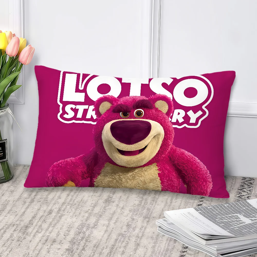مضحك الكرتون لطيف L-Lotso h-Huggin الدب dn مستطيل وسادة غطاء أريكة المنزل غرفة المعيشة مكتب hogar مقهى المخدة